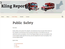 Tablet Screenshot of klingreport.com